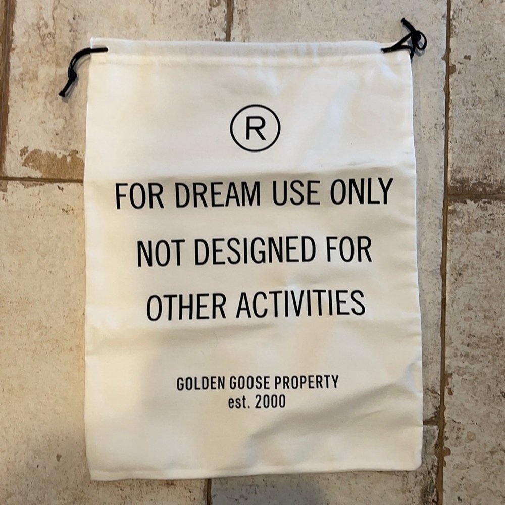 Authentic Golden Goose sneaker bag